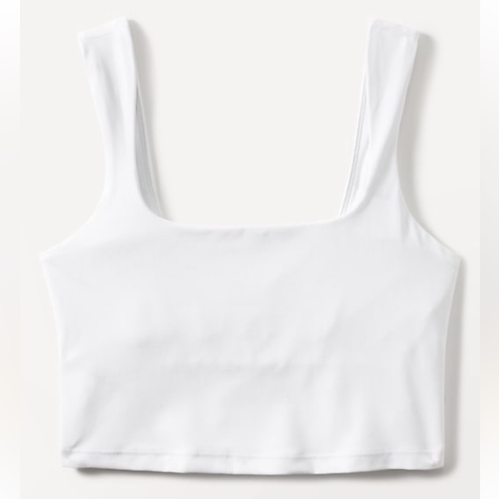 Athleta Transcend Square Neck Cropped Sports Bra A-C Cup